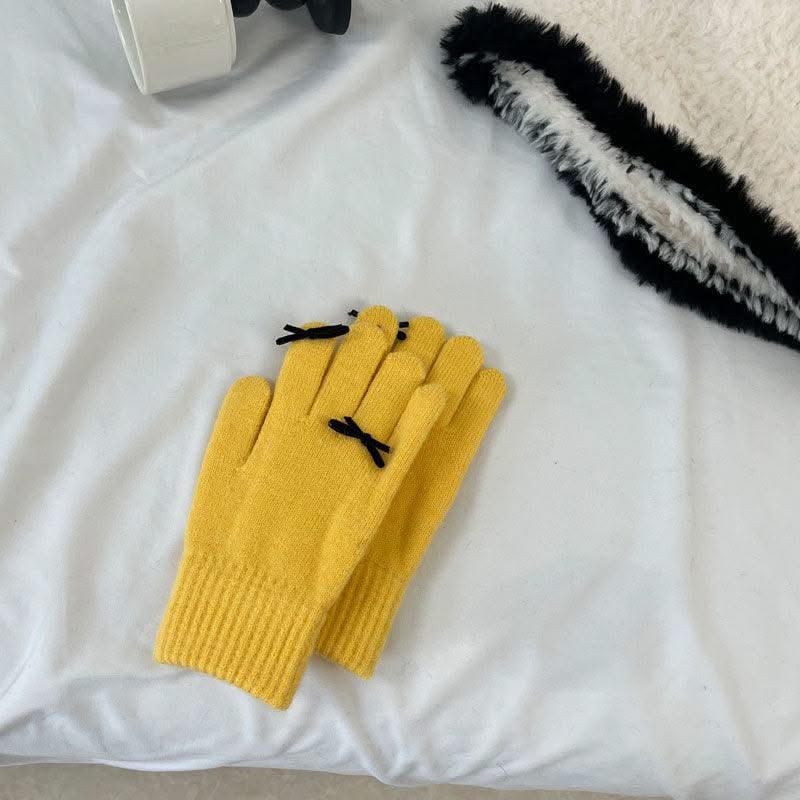 Facial Expression Bag Gloves For Women