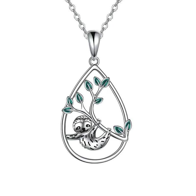 Cartoon Sloth Earring Pendant Accessories Necklace For Women - Elanique