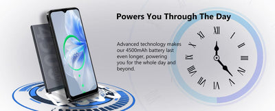 XGODY 4G Cell Phones V50,Smartphone Android,6.52 inch,4+64GB ROM,4500mAh,Mobile phones,8+15MP,Dual SIM Quad Core,Face Unlocked